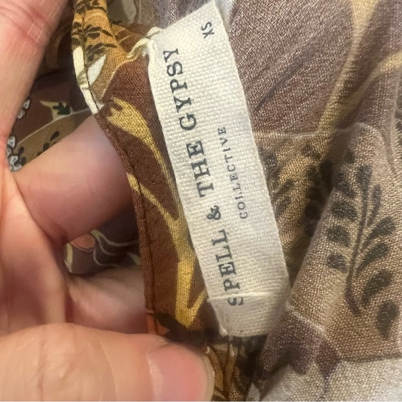 SPELL AND THE GYPSY BIANCA TUNIC DRESS IN EARTH XS. - Picture 10 of 10